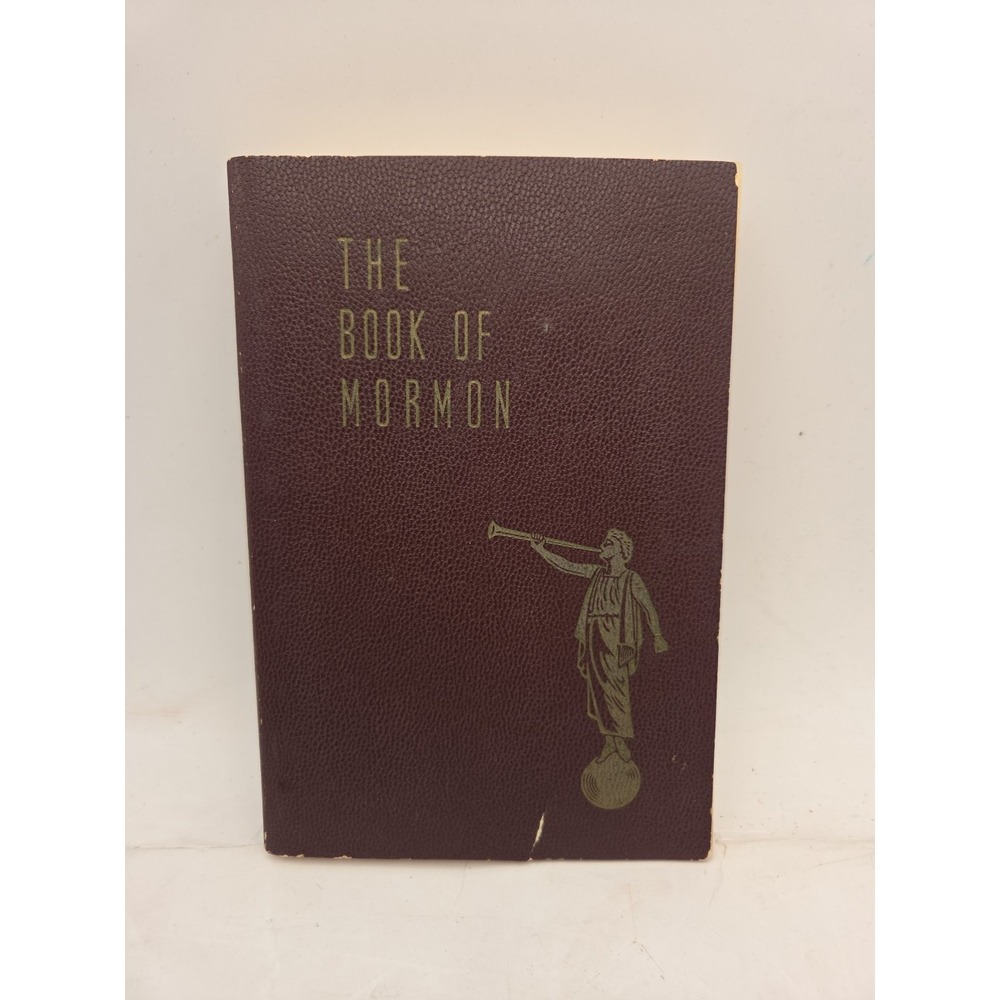 1950 The Book of Mormon Vintage Black Cover Soft Cover Copyright 1948 Auburn